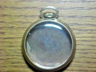 12s Illinois Co 10k Rolled Gold Plate Open Face Pendantset Pocket Watch Case