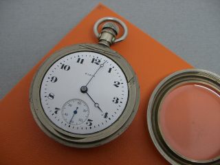 ELGIN 18 SIZE 7 JEWELS,  RUNNING POCKET WATCH FOR THE COLLECTOR. 3