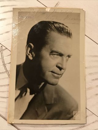 Chester Morris Signed Autographed Photo Photograph Picture 3.  5” X 5.  5”