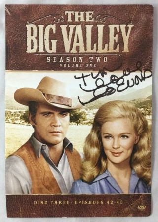 Signed Dvd Cover The Big Valley / Autograph By Linda Evans