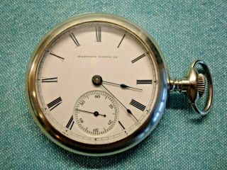 Serviced,  About,  Early 1881 Hampden 18s,  Model 2,  Sidewinder,  Pocket Watch