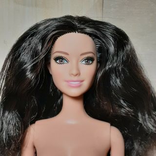 Htf Barbie Raquelle Doll Black Hair Brown Eyes Nude For Ooak Beach Bikini 2013