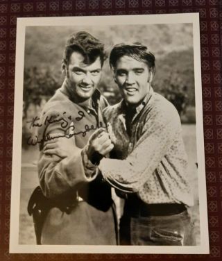 William Campbell Cownoy Actor With Elvis Presley Signed Photo