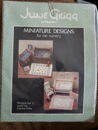 Charted Designs Dollhouse Miniatures Book 39 By June Grigg/designs Inc.  Nursery