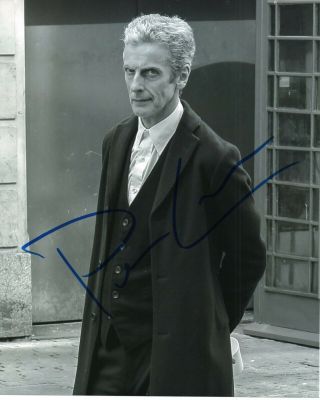 Autographed Peter Capaldi Signed 8 X 10 Photo