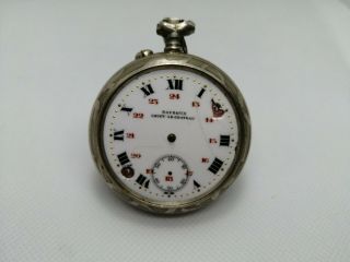 Davroux Coucy - Le - Chateau Argentan Vintage Pocket Watch 49mm Or Repairs