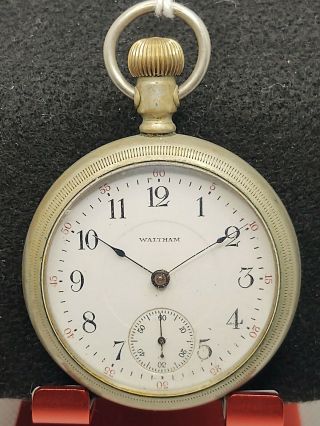 Waltham Model 1883 Grade 825 Pocket Watch 18s 17j Running