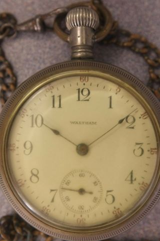 18s Waltham Model 1883 Grade 81 Pocket Watch In Running Order,  15 Jewels