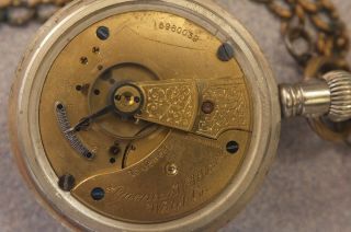 18s Waltham model 1883 grade 81 pocket watch in running order,  15 jewels 2