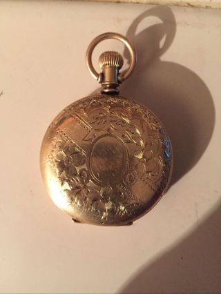 Illinois 1897 14 Karat Gold Pocket Watch