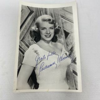 Rosemary Clooney Autographed Photo (not A Stamp) /1950 