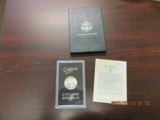 1882 - Cc Gsa Morgan Silver Dollar With Box And Papers