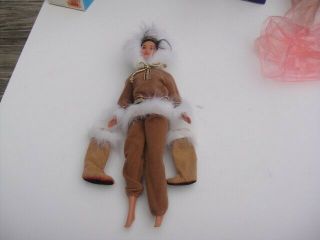 1990s Inuit Arctic Barbie Doll Collector Edition Mattel Dolls Of The World