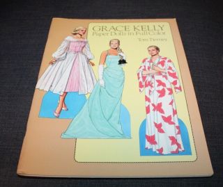 Vintage Uncut Paper Doll Book Grace Kelly Paper Dolls In Full Color Tierney
