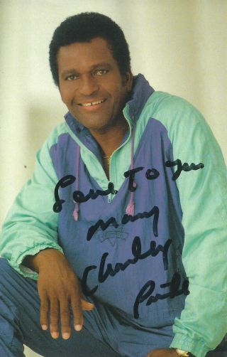 Charlie Pride Hand Signed Autographed 4 " X 6 " Photo