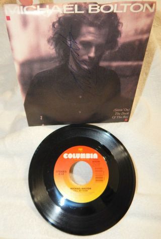 45 Rpm Record Album: 1987 Call My Name - Signed Autograph By Michael Bolton