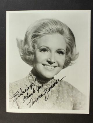 Norma Zimmer (1923 - 2011) (lawrence Welk Champagne Lady) Autograph 8 X 10 Photo