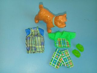 Barbie Kelly Tommy Doll Clothes Set Overalls W/shirt,  Shorts & Shirt,  Sandals