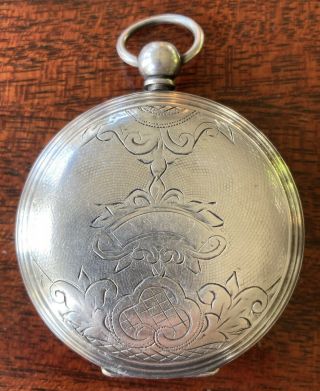 1875 Waltham Key Wind 18s Pocket Watch Full Hunter Case Silver
