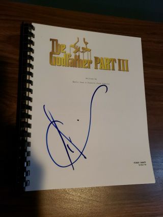 Andy Garcia Signed Autographed The Godfather Part Iii 3 Movie Script