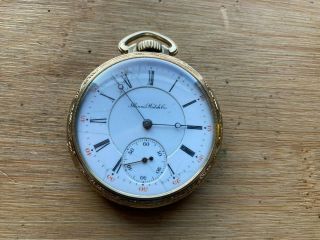 Illinois 16 17 Jewel Pocket Watch,  10k Rolled Gold Plate Case