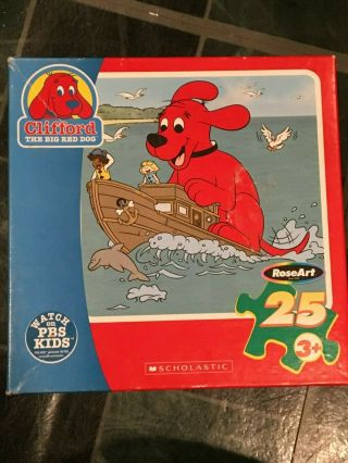 2005 Clifford The Big Red Dog Pre Owned 25 Piece Puzzle W1