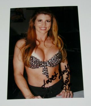 Shanna Mccullough Sexy Signed Color 3.  5x5 Photo Hot Busty Adult Film Star