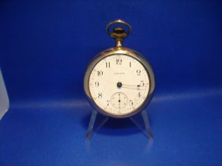 Pocket Watch Waltham 17j 20yr Peer Gold Filled Case 54mm Across Parts Or Rep.  Wm6