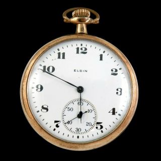 1922 Elgin 12s 7 Jewel Grade 303 Gold Filled Pocket Watch