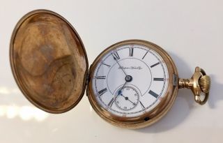 Vintage Hampden Dueber Special Gold Filled Pocket Watch 2