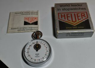 World Leader In Stopwatch Heuer Since 1860 Trackstar 7 Jewels Swiss Made