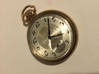 Vintage Elgin 15 Jewels Gold Filled Pocket Watch Parts Repair Not