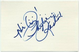 Phylicia Rashad Signed Autographed 4x6 Index Card Signature Proof The Cosby Show