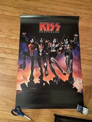 Kiss Destroyer Art Poster Ace Frehley Peter Criss Gene Simmons