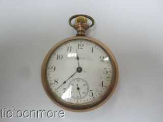 Antique Elgin Grade 294 Model 5 18s 7j Pocket Watch 1910 Full Plate Openface