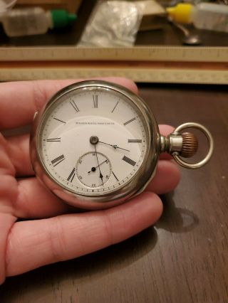 Elgin National Watch Company 17 Jewel Pocket Watch Not Running