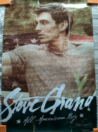 Steve Grand Autographed All American Boy Poster