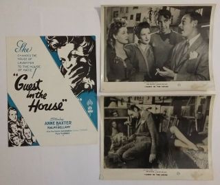 Guest In The House [1944] Realm Stills & Press Anne Baxter,  Ralph Bellamy