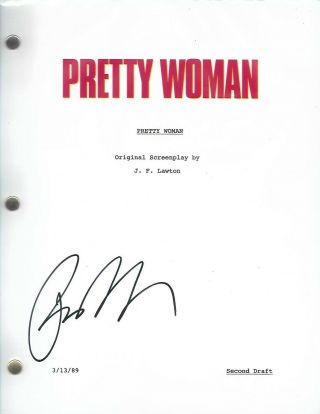 Richard Gere Edward Lewis Pretty Woman Signed Autographed Movie Script W/coa