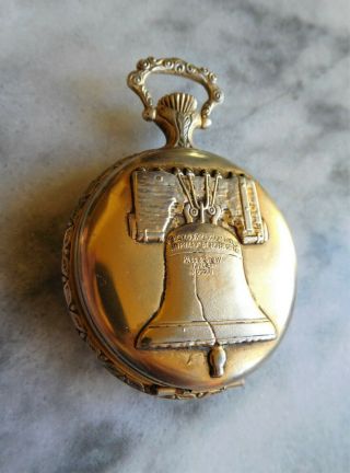 Vintage Andre Rivalle 17 Jewels Swiss Made Mechanical Wind Up Pocket Watch w/Box 2
