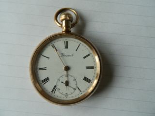 Lancashire Watch Company Gold Plated Pocket Watch Runs Spares Repair