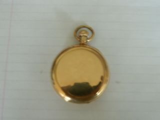 LANCASHIRE WATCH COMPANY GOLD PLATED POCKET WATCH RUNS SPARES REPAIR 2