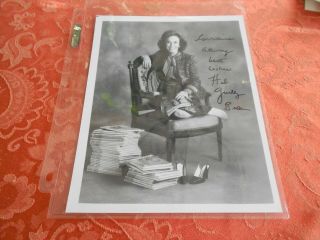 Author Helen Gurley Brown Autographed 8 X 10 Photo