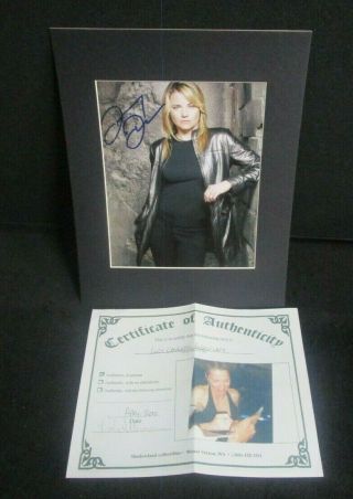 Lucy Lawless Signed Autographed 8x10 Photo Matted W/cert Xena Warrior Princess