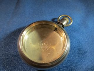 Watchmaker Estate Vintage Awwco.  Anti - Magnetic 18s Pocket Watch Case Open Face