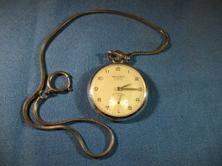 Watchmaker Estate Vintage Nastrix 17 Jewel Incabloc Swiss Pocket Watch