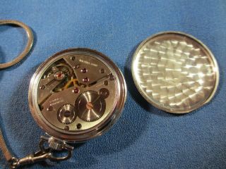 Watchmaker Estate Vintage Nastrix 17 Jewel Incabloc Swiss Pocket Watch 3
