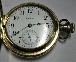 Vintage Elgin Pocket Watch - Gold Plated - 0 Size