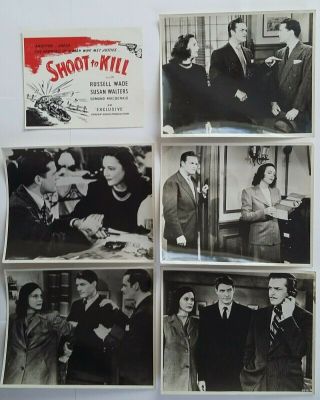 Shoot To Kill [1947] Exclusive Film Stills Russell Wade,  Susan Luana Walters
