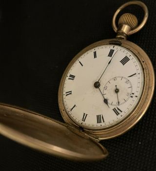 A Rolled Gold Hunter Pocket Watch